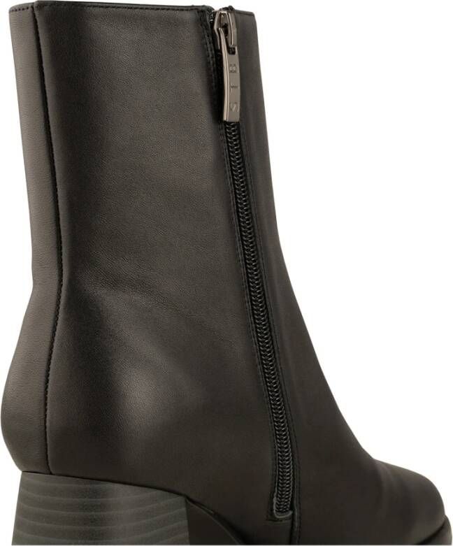 Shoe the Bear Elegante Leren Bootie met Rits Black Dames