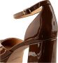 Shoe the Bear Elegante Plateauhak Leren Schoenen Brown Dames - Thumbnail 8