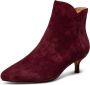 Shoe the Bear Elegante Suède Enkellaars Bordeaux Rood Dames - Thumbnail 2