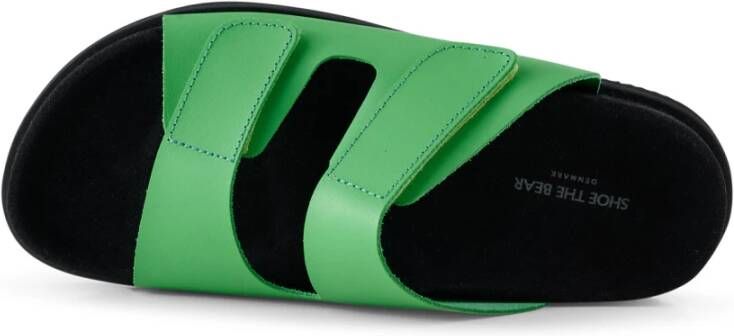 Shoe the Bear Fern sandal leer Groen Green Dames