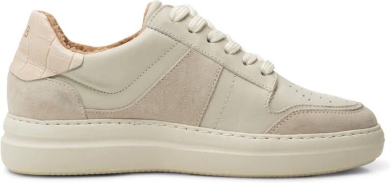 Shoe the Bear Geselecteerde sneaker leer warm OFF White Beige Dames