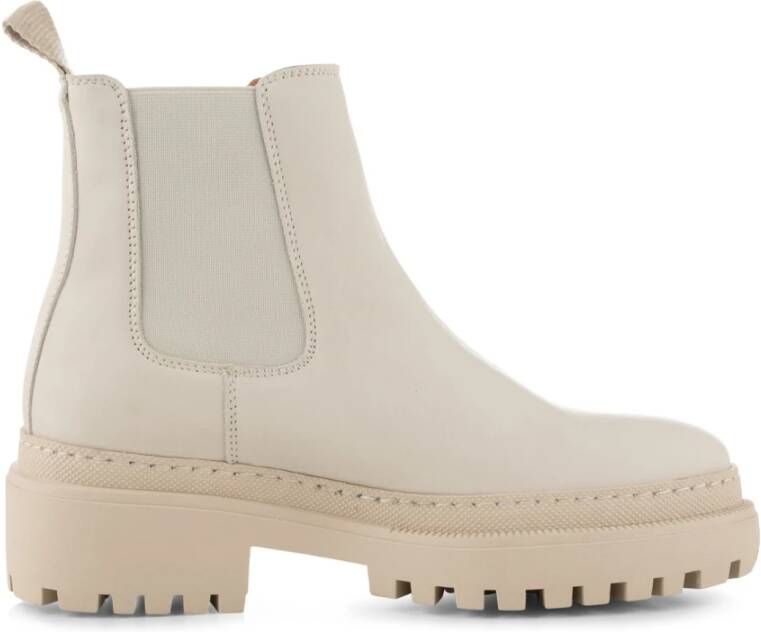 Shoe the Bear Iona chelsea boot leer OFF White Dames