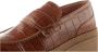 Shoe the Bear Iona loafer leer Kastanje Krokodil Brown Dames - Thumbnail 7