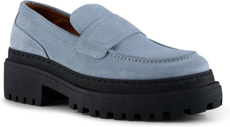 Shoe the Bear Iona loafer suede Blauw Blue Dames