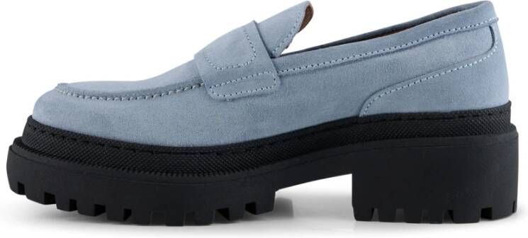 Shoe the Bear Iona loafer suede Blauw Blue Dames