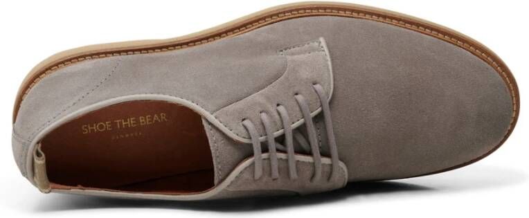 Shoe the Bear Kip derby waterafstotend suède Taupe Beige Heren