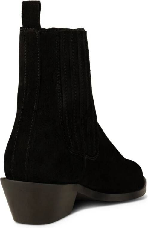 Shoe the Bear Klassieke Chelsea Suède Laars Zwart Black Dames