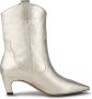 Shoe the Bear Metallic Western-geïnspireerde Puntige Neus Laarzen Gray Dames - Thumbnail 4