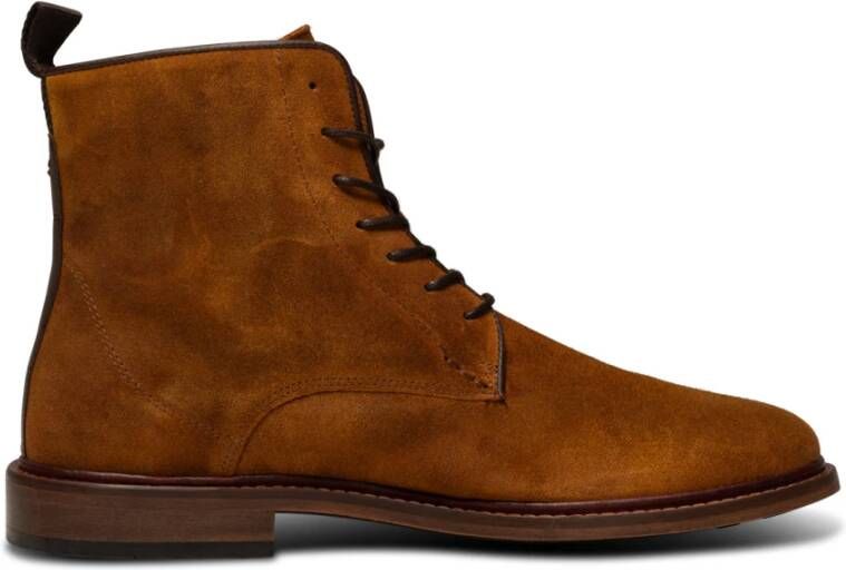 Shoe the Bear Ned Boot Gewaxt Suède TAN Brown Heren