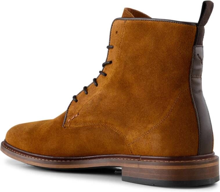 Shoe the Bear Ned Boot Gewaxt Suède TAN Brown Heren