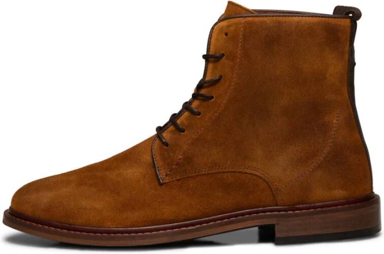 Shoe the Bear Ned Boot Gewaxt Suède TAN Brown Heren