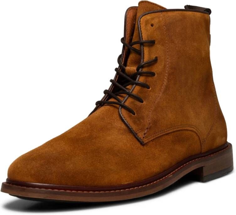 Shoe the Bear Ned Boot Gewaxt Suède TAN Brown Heren