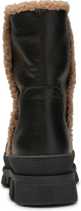 Shoe the Bear Olga laars leer warm Zwart Black Dames