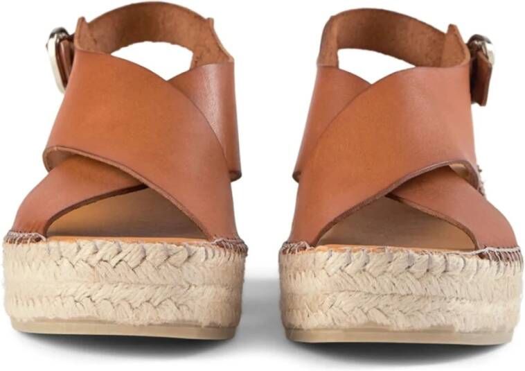 Shoe the Bear Orchid wedge leer TAN Beige Dames