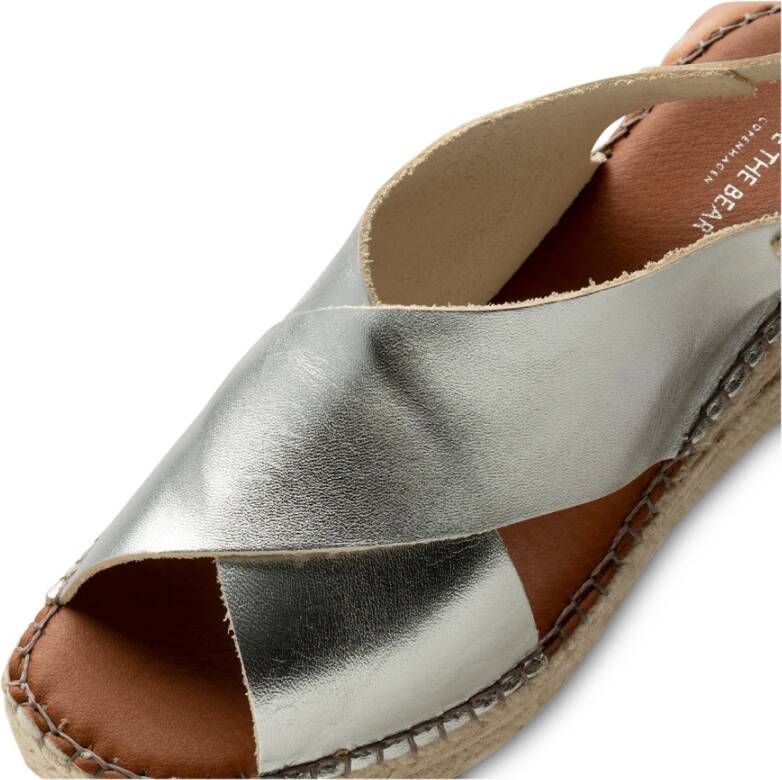 Shoe the Bear Orchid wedge leer Zilver Gray Dames