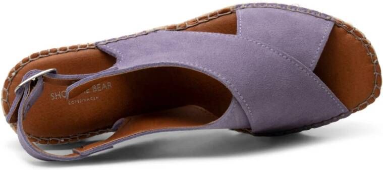 Shoe the Bear Orchid wedge suede Mauve Purple Dames