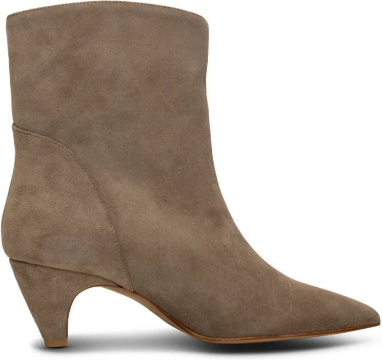 Shoe the Bear Paula laars suede Taupe Beige Dames