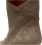 Shoe the Bear Paula Suède Enkellaars Taupe Beige Dames - Thumbnail 16