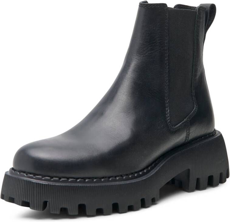 Shoe the Bear Posey chelsea boot leer Zwart Black Dames