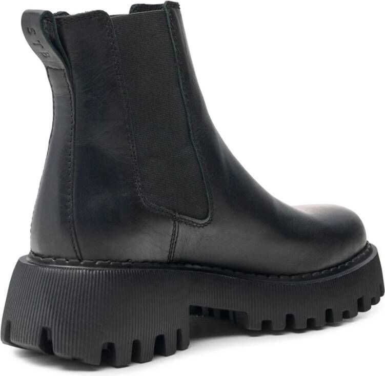 Shoe the Bear Posey chelsea boot leer Zwart Black Dames