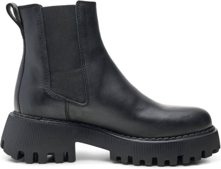 Shoe the Bear Posey chelsea boot leer Zwart Black Dames