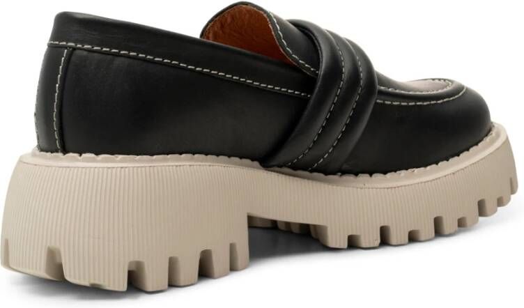 Shoe the Bear Posey loafer leer Zwart Contrast Black Dames