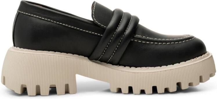 Shoe the Bear Posey loafer leer Zwart Contrast Black Dames