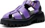 Shoe the Bear Posey Glanzende Leren Sandaal Violet Purple Dames - Thumbnail 10