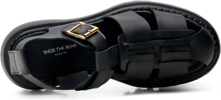 Shoe the Bear Posey sandaal leer Zwart Black Dames