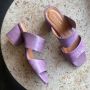 Shoe the Bear Runa muilezel leer Lavendel Croco Purple Dames - Thumbnail 3