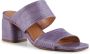 Shoe the Bear Runa muilezel leer Lavendel Croco Purple Dames - Thumbnail 4