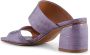 Shoe the Bear Runa muilezel leer Lavendel Croco Purple Dames - Thumbnail 5