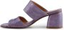 Shoe the Bear Runa muilezel leer Lavendel Croco Purple Dames - Thumbnail 6