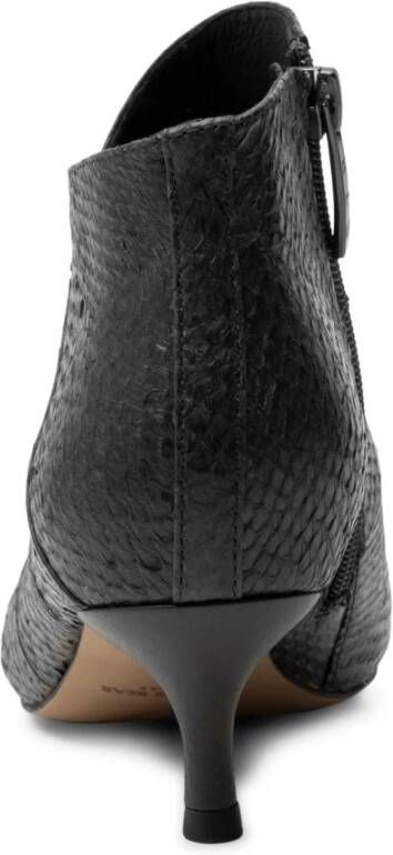 Shoe the Bear Saga Visleer Bootie Zwart Dames