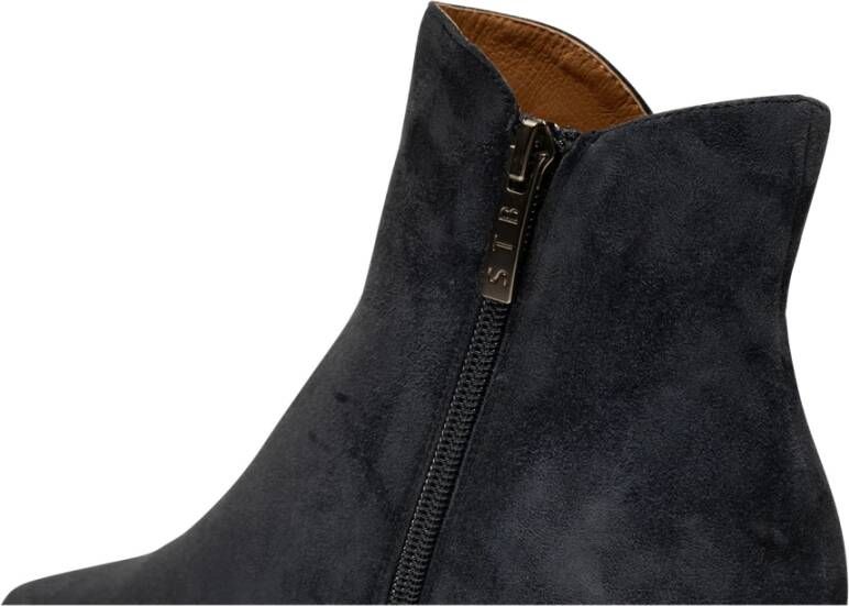 Shoe the Bear Saga laars suede Donkerblauw Blue Dames