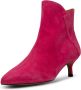 Shoe the Bear Fuchsia Suède Enkellaars Saga Pink Dames - Thumbnail 2