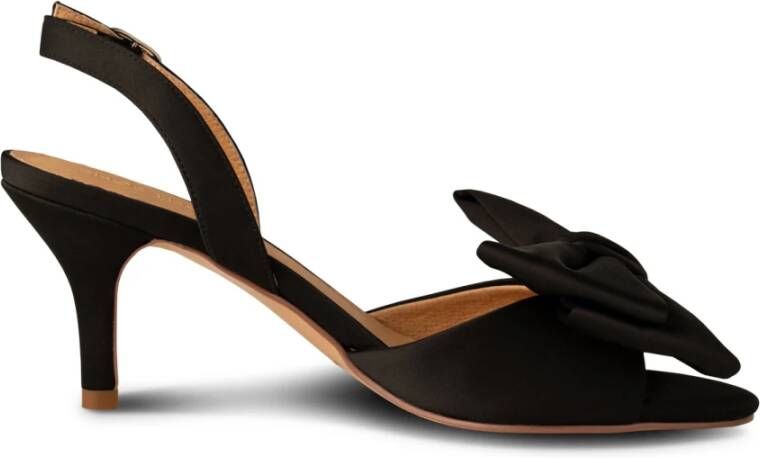 Shoe the Bear Stijlvolle Slingback Hiel met Strik Detail Black Dames