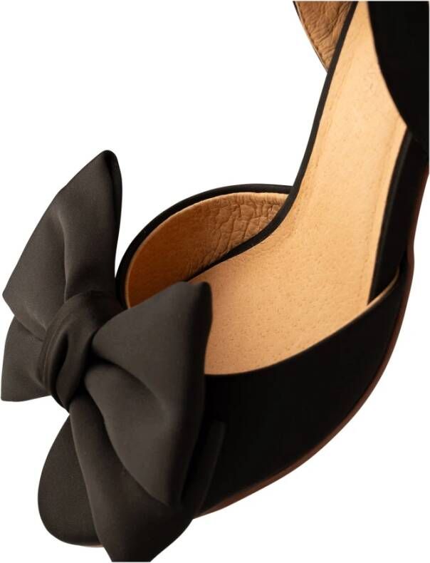 Shoe the Bear Stijlvolle Slingback Hiel met Strik Detail Black Dames