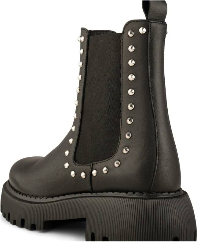 Shoe the Bear Stud Chelsea Leren Laars Black Dames