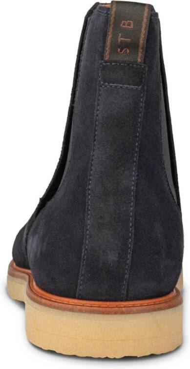 Shoe the Bear Suede Chelsea Boot Blue Heren