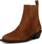 Shoe the Bear Suede Chelsea Boot Pointy Toe Design Brown Dames - Thumbnail 2