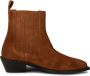 Shoe the Bear Suede Chelsea Boot Pointy Toe Design Brown Dames - Thumbnail 4