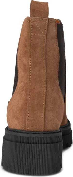 Shoe the Bear Suede Chelsea Laars Elegante Stijl Brown Dames