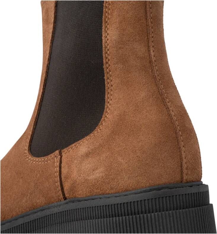 Shoe the Bear Suede Chelsea Laars Elegante Stijl Brown Dames