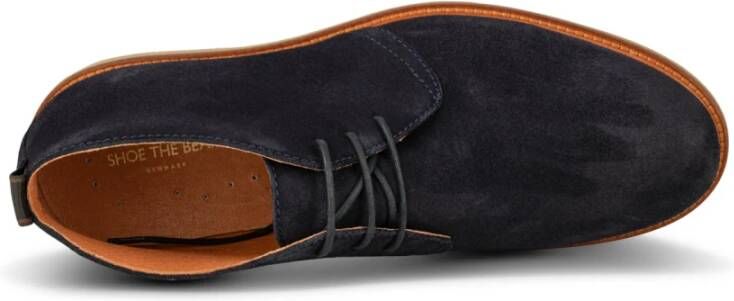 Shoe the Bear Suede Desert Boot Blue Heren