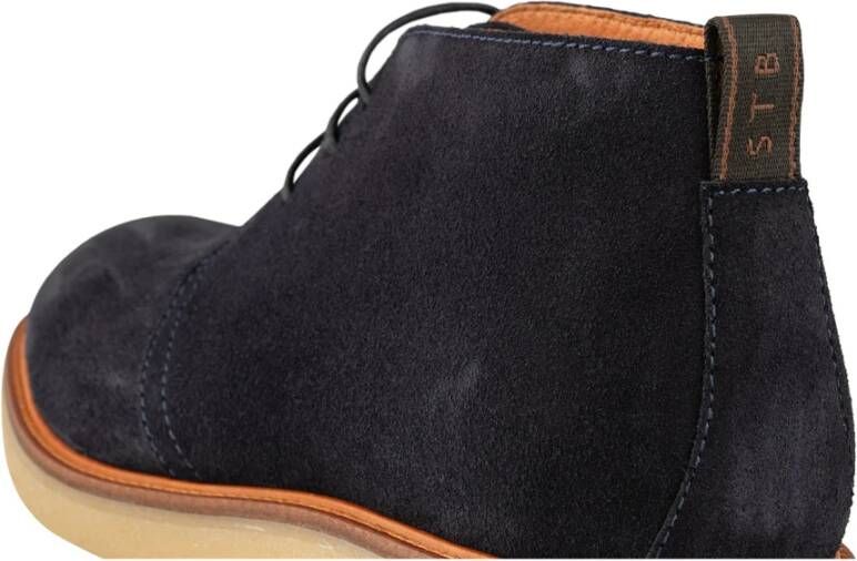 Shoe the Bear Suede Desert Boot Blue Heren