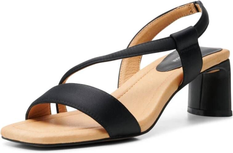 Shoe the Bear Sylvi sandal satin Black Satin Black Dames