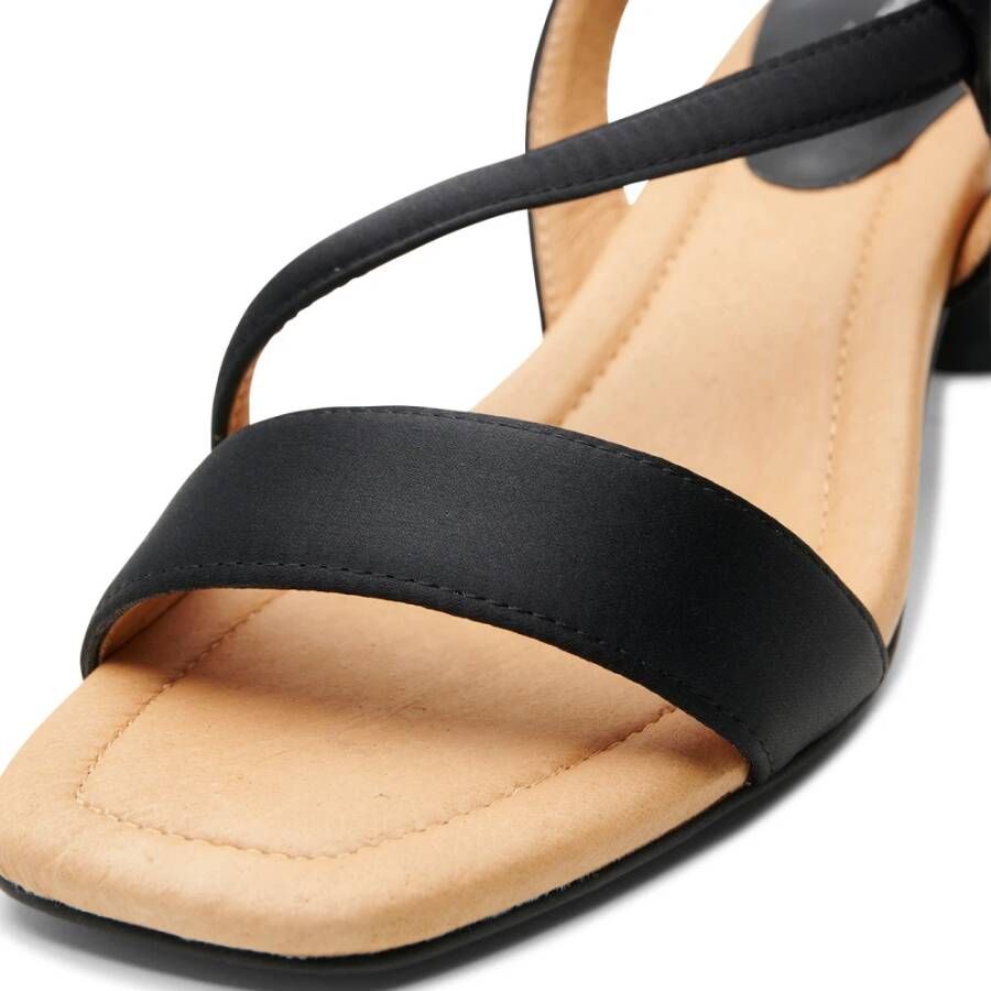 Shoe the Bear Sylvi sandal satin Black Satin Black Dames