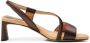 Shoe the Bear Sylvi Slingback Hoge Hak Sandalen Brown Dames - Thumbnail 4