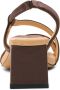 Shoe the Bear Sylvi Slingback Hoge Hak Sandalen Brown Dames - Thumbnail 7